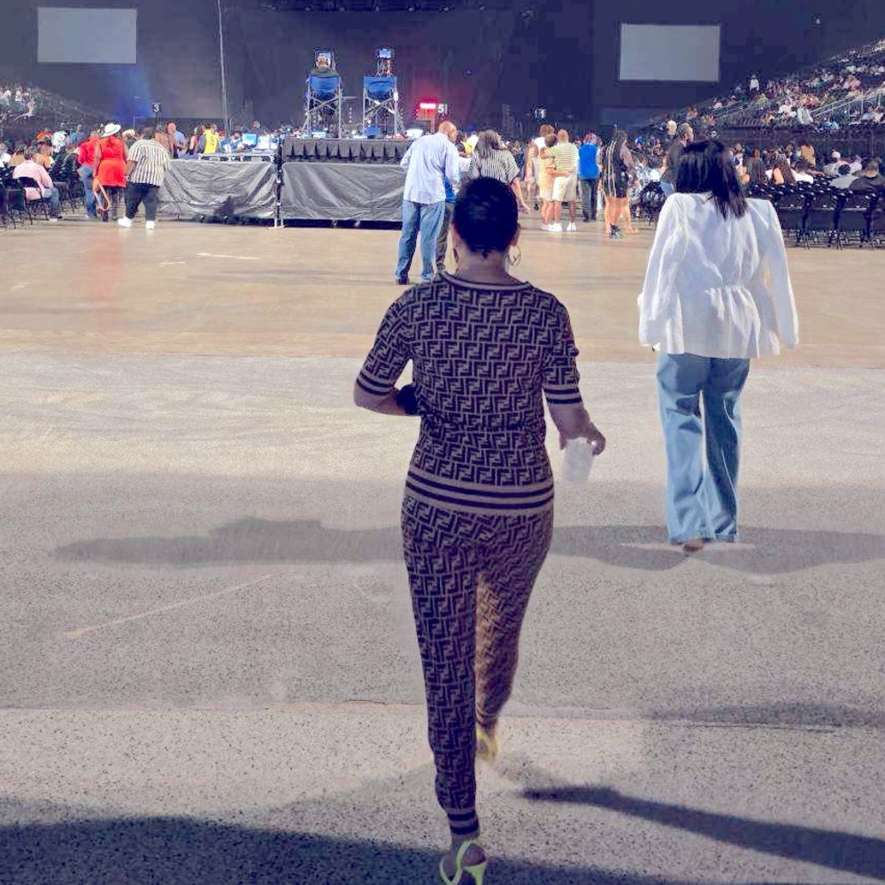 Fendi Brown and Black Patterned Leggings